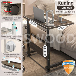 Meja Laptop Adjustable Meja Kerja Adjustable Meja Belajar Portable Meja Laptop Roda