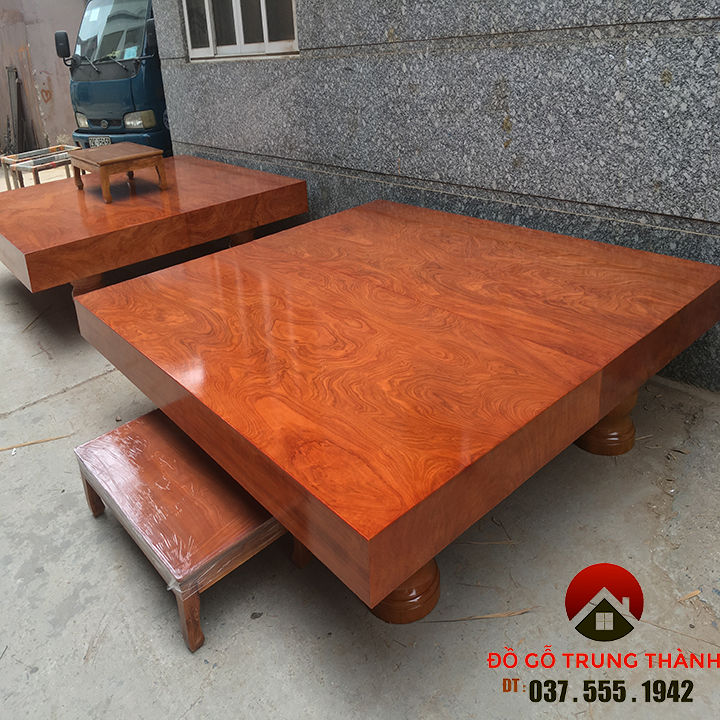 chiếu ngựa nguyên khối gỗ hương đá nam phi