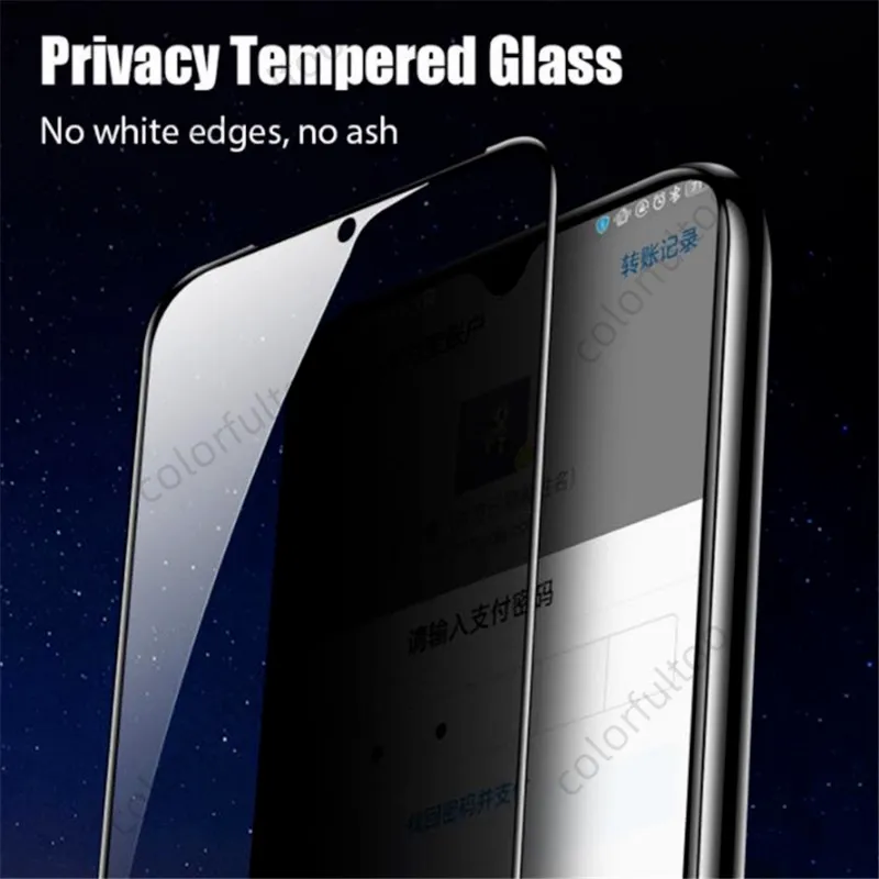 2in1 Privacy Tempered Glass For Xiaomi 13T 12T 11T Pro 5G 11 T 12 T 13 T  13TPro 5G 9H Full Cover Anti Spy Private Glass Screen Protector For  Xiomi13T