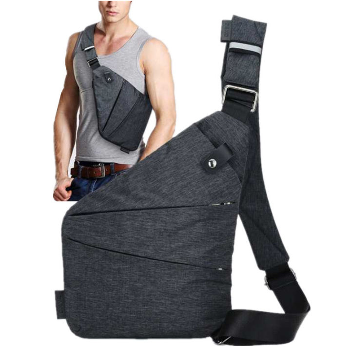 Brand Men Travel Business Fino Bag Burglarproof Shoulder Bag Holster Anti  Theft Security Strap Digital Storage Chest Bags Lazada PH