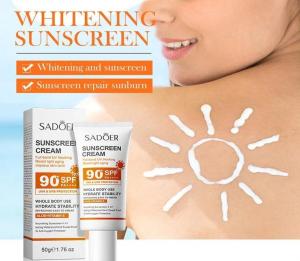 SADOER Spf 90+ Sunscreen For Face Whole Body Use Protector Solar UV Resistant Repairing Solar Blocker Facial Sunscreen2026