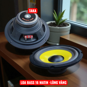Loa bass 16 Martin lòng vàng gân mút béo toàn vành 16.6cm  chất hay nhập khẩu-giá 1 chiếc