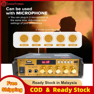 【Ready Stock】Digital HIFI Bluetooth Stereo Audio Amplifier with Bass and Treble Control 300W+300W 功放器 COD