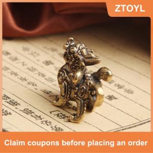 【ZTOYL】 Tượng nhỏ đồ trang trí phong cách Trung Quốc Thịnh Vượng bằng đồng thau giàu có trang trí phong cách phong cách phong cách phong thủy