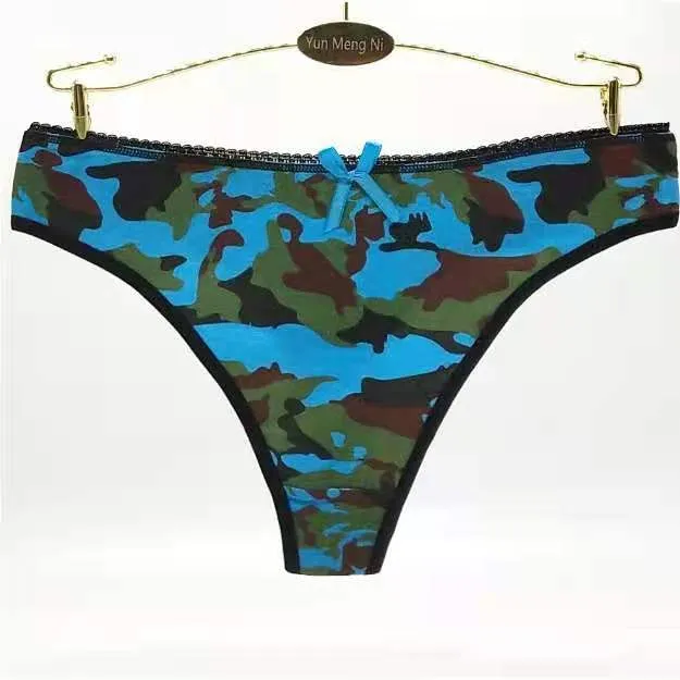  Military Army Camouflage Women's Panties Low Rise