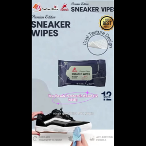 MU YUPPIES TISU PEMBERSIH KASUT SUKAN / SHOE CLEANING WET TISSUE (12 WIPES) / SHOES CLEANER / SHOES CLEANING TOOLS