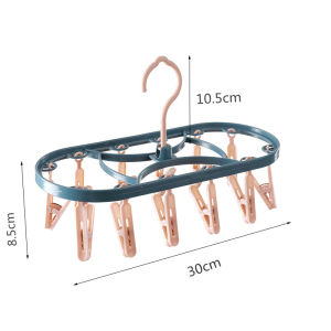 READY STOCK!!!32 Clip Clothespins folding adult windproof drying Clothes rack Baby Clothes Folding Multifunctional Socks