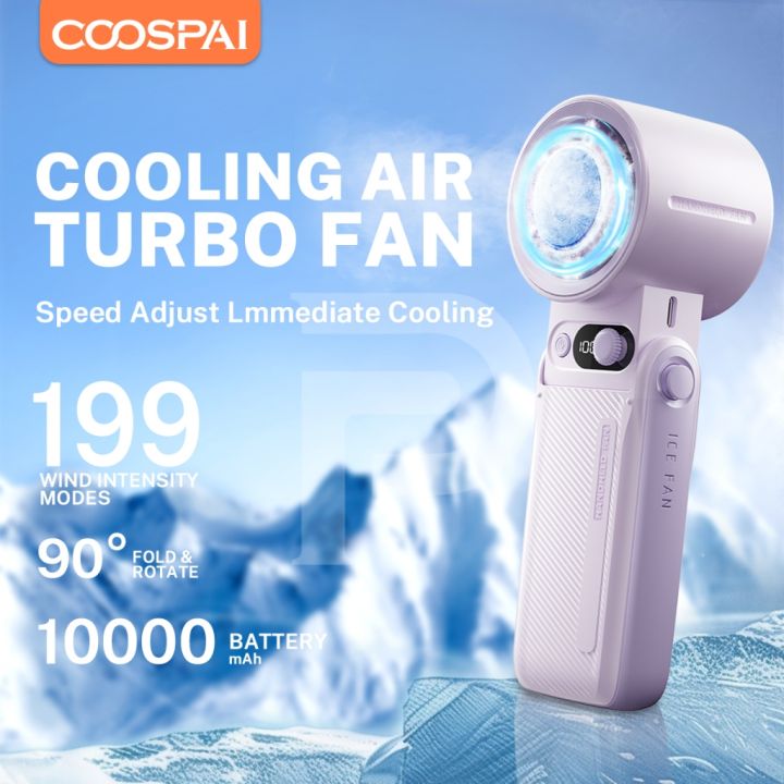 Ready stock🇲🇾COOSPAI 10000mAh Mini Turbo Fan with Cooling Effect 199 ...