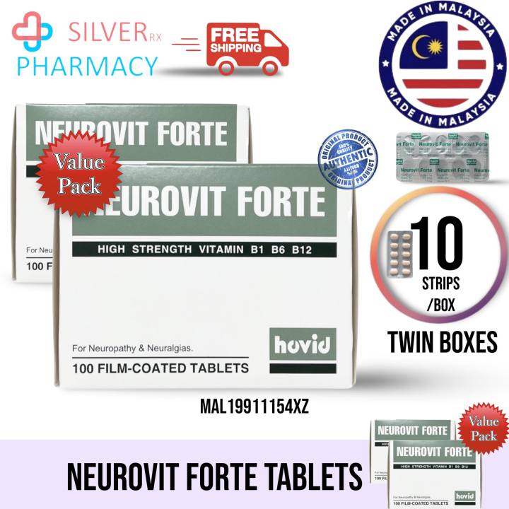 Neurovit Forte Vitamin B1,B6,B12 High Strength Tablets 10's | Lazada