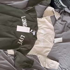 Japanese Style Trendy Dropshipping WTAPS Heavyweight Brushed Letter Patch Baseball Shirt Loose Plus Size Shirt Outerwear