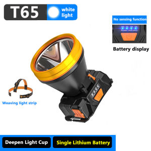 Long Endurance Strong Light LED Head Mounted headlamp Rechargeable Night Fishing and Flashlight Rechargeable Outdoor Camping Searchlight Flashlight