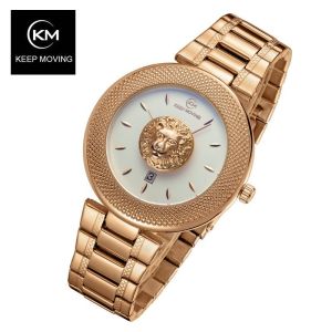 Online hot-selling fashion couples watch cross-border business casual mens quartz waterproof steel band watch for women watch