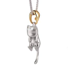 Simple Lovely Cat Pendant Necklace Fashion Collar Necklaces Clavicle Chain Choker Cute Animal Neck Chain