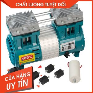 Đầu máy nén khí 800W motor Đồng không dầu tốc độ 1450v/phútCông suất thựchiệu RIDEN RD800HD