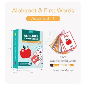 Saalin Pencil Control Tracing Eng. Vers Activity Flash Cards Early Write Learning Montessori Alphabets Number Flashcards