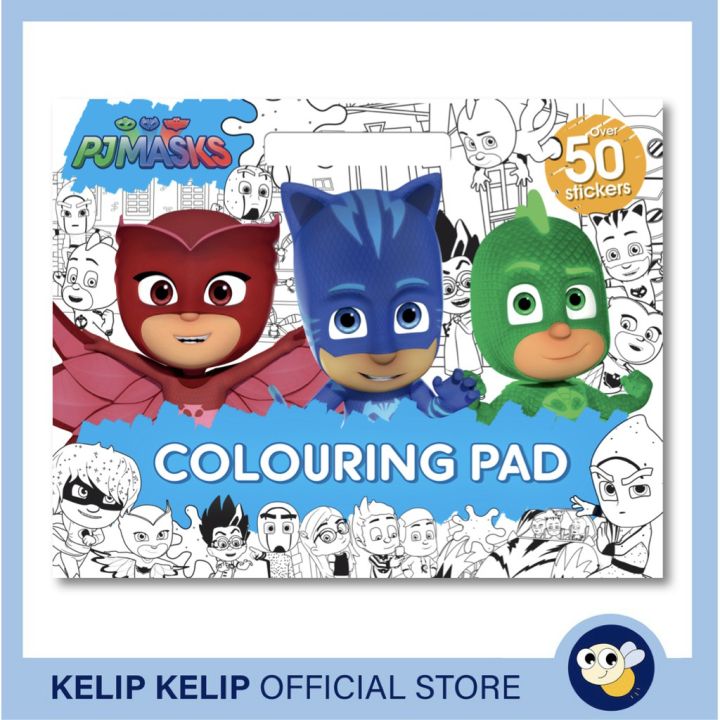 PJ Masks Giant Colouring Pad for Kids to Colour Lazada