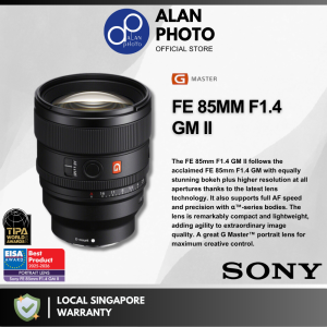 Sony FE 85mm F1.4 GM II for Sony FE [SEL85F14GM2] | Sony Singapore Warranty