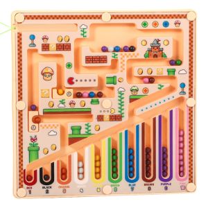 Q-1151 STORE Colorful Childrens ic Maze Color Classification Concentration Training ic Maze Toys Funny Rich Patterns Maze Walking Ball