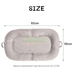 Foldable Baby Nest for Newborn Lounger Breathable 2-in-1 Baby Bed Washable Portable Travel Baby Bedding