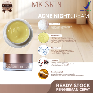 MK Skin Acne Care Night Cream - Cream Malam Untuk Kulit Berjerawat