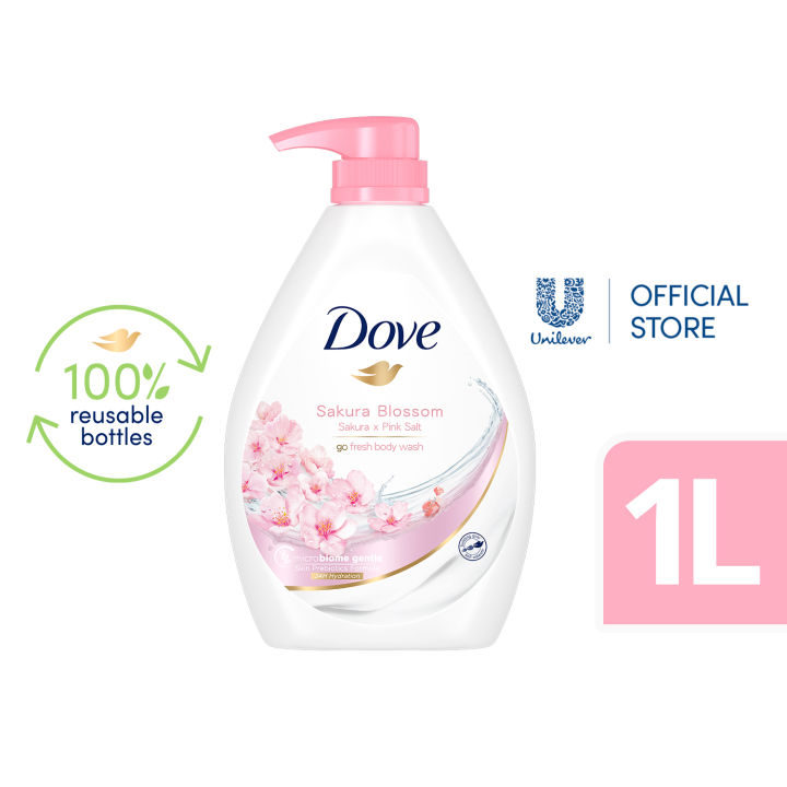 Dove Go Fresh Body Wash Sakura Blossom 1L