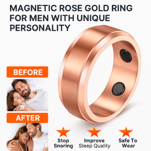 แหวนแม่เหล็กเพื่อสุขภาพแบบคู่ แหวนแม่เหล็กเพื่อสุขภาพ อุปกรณ์สุขภาพสำหรับผู้ชาย