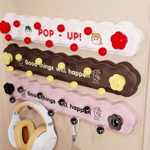 DSGTG Detachable Bathroom Storage Hook Suction Cup Waterproof Sundries Storage Holder Simple Space Saving Door Back Clothes Hook For Kitchen Bedroom