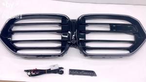 Kaly Front Kidney Grill LED Hood Bumper Fits For BMW X6 X5M X6M F95 F96 G06 2020-2023 F96 2020-2023 LCI 2024-2026 Y5R7K
