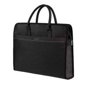 LZD  Angte -615 Portable Document Bag High-End Business Briefcase Computer Bag Office Conference Information Bag Printable LOGO