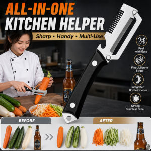 Black Handle Vegetable Peeler Julienne Slicer Stainless Steel Multi-Purpose Peeling Tool Portable Potato Carrot Cutter For Kitchen Use
