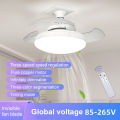 Jiditech Invisible Ceiling Fan Light Luxury Invisible Blade Fan Lamp E27 Interface With Remote Control Fan Lamp. 