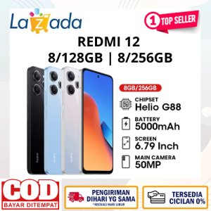 PROMO handphone Redmi 12 (8GB/128GB) | (8GB/256GB) MediaTek Helio G88 BNOB