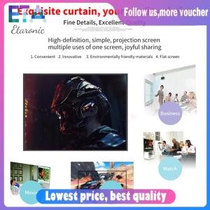 16 9 Simple Projector Curtain 60 72 84 100 120 150 inch HD Display Screen