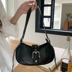Tas Bahu Sling Bag Wanita Niche Kulit PU Polos