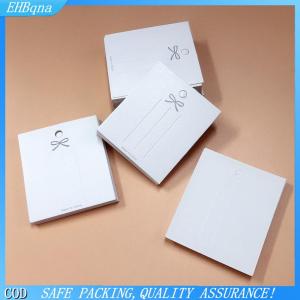 【Miễn ship không giới hạn】 50 cái thẻ kẹp tóc màu trắng đính Thẻ cung hiển thị Thẻ các tông đóng gói giấy