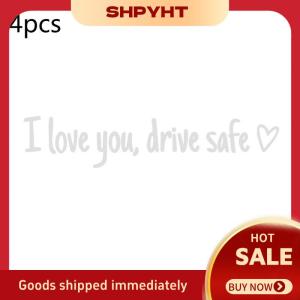 SHPYHT✨ Car Rearview Mirror Sticker I Love You Message for Romantic Vehicle Customization