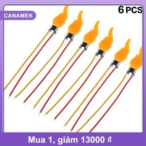 【CANAMEK】 2 4 6 cái 3.2V 3.7V 5V ngọn lửa đèn bảng mạch mô phỏng dẫn nến đèn bảng mạch nhấp nháy ngọn lửa trang trí đèn