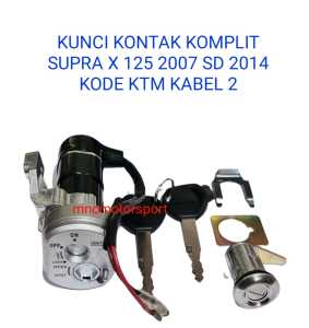 KUNCI KONTAK KOMPLIT BP SUPRA X 125 KARBU KODE KTM 2007 - 2014 2 KABEL