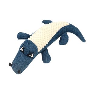 Crocodile Durability Cat Vocalization Plush Dog Chew Toys
