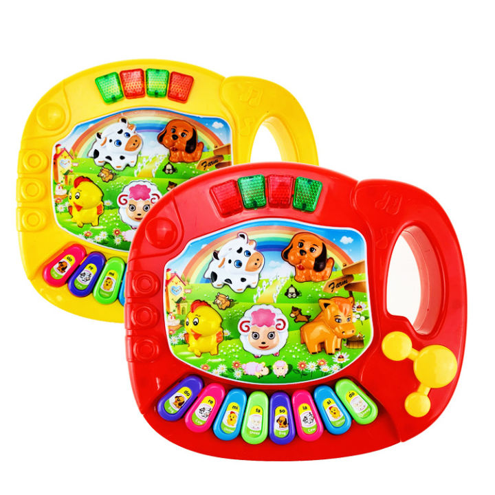 Kids Music Piano Farm Animals Hand Drums Baby Enlightenment Maternal and  Infant Early Education Musical Toys，Baby Toy，Children's gifts，Great idea  for