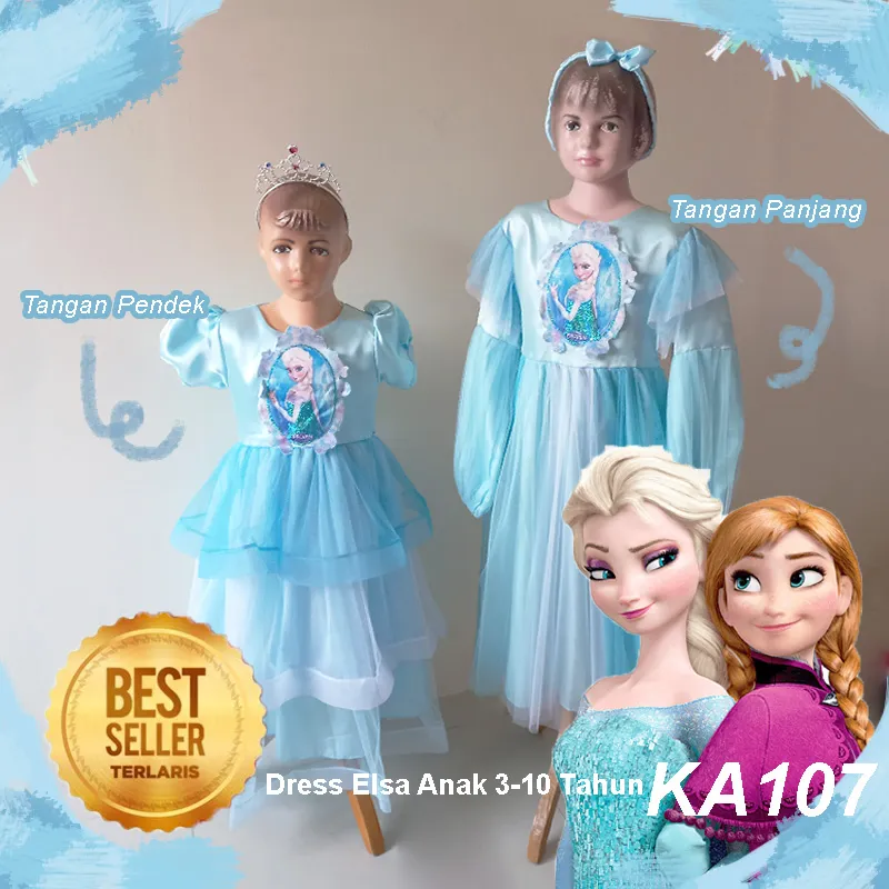 Baju Anak Frozen Elsa Anna Model Terbaru 2023 Usia Tahun
