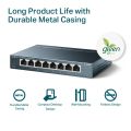 TP-Link TL-SG108 (8-Port 10/100/1000Mbps Desktop Switch). 