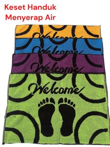 Keset Handuk / Keset Menyerap Air / Keset Kamar Mandi / Keset kaki Ukuran 60 x 40 cm