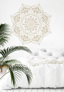 Mandala Stencil Motif 9 Cetakan Dinding Motif Dekorasi Dinding