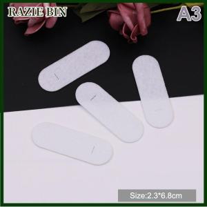 RAZIE BIN 100pcs hình bầu dục không dệt xé thả snap clip miếng đệm hình chữ nhật cảm thấy miếng vá appliques cho hình chữ nhật kẹp tóc phụ kiện