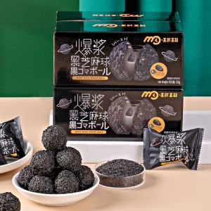 150g(15pc) 爆浆黑芝麻丸健康零食 Pop Black Sesame Balls Healthy Snacks Sucrose-Free Snacks