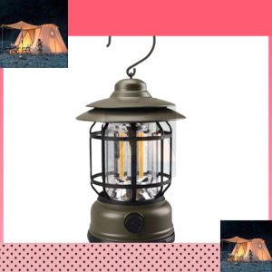 Camping Light USB Rechargeable LED Camping Lamp Warm Light Outdoor