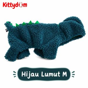 KITTYDOM Baju Kucing Anjing Boneka Dinosaurus Jaket Hoodie Sweater Pet Clothes Pakaian Baju Hangat Hewan Kucing Anjing Kelinci Monyet Cat Dog Clothes Kitten Puppy Kostum Kucing Lucu