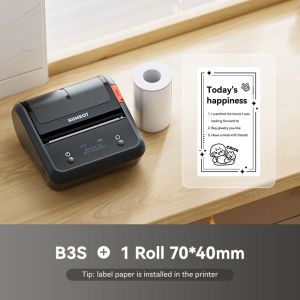 NIIMBOT B3S เครื่องพิมพ์ฉลากความร้อนแบบพกพาบลูทู ธ เครื่องผลิตฉลากไม่มีหมึกความปลอดภัยการสื่อสาร ซุปเปอร์มาร์เก็ตแท็กราคาเครื่องฉลากสมาร์ทสำหรับโทรศัพท