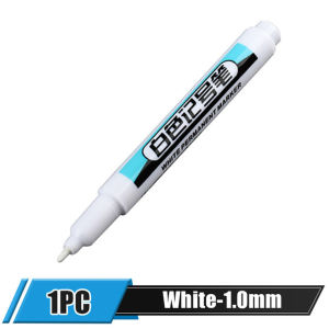 【Ready Stock】5pcs 0.7/1.0/2.5mm White Marker Pen Oily Waterproof Gel Pens DIY Graffiti Sketching Markers Stationery Writing School Supplies